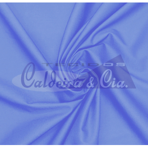 Tecido Tricoline Silky Lisa cor - 4230 (Azul Italiano)